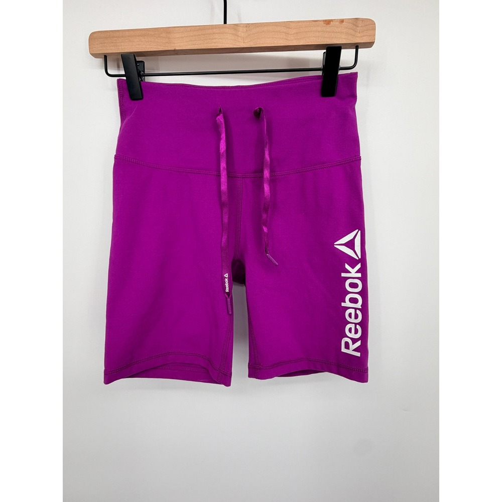 Reebok Athletic Shorts Womens Small Magenta Purple Excellent Compression Yoga
